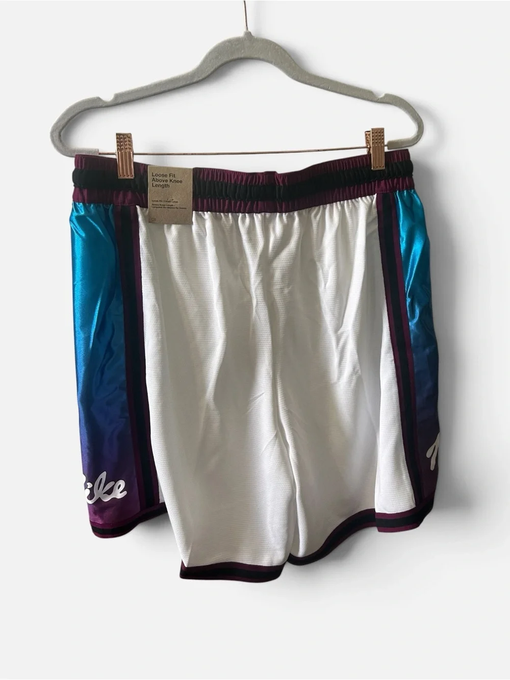 New Men's Nike Dri-Fit DNA+ White Basketball Shorts Loose Fit Size Large